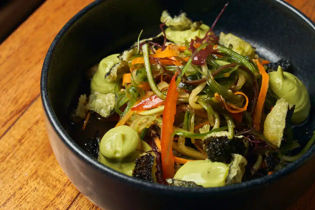 Seaweed salad at a healthy restaurant in Fort Lauderdale