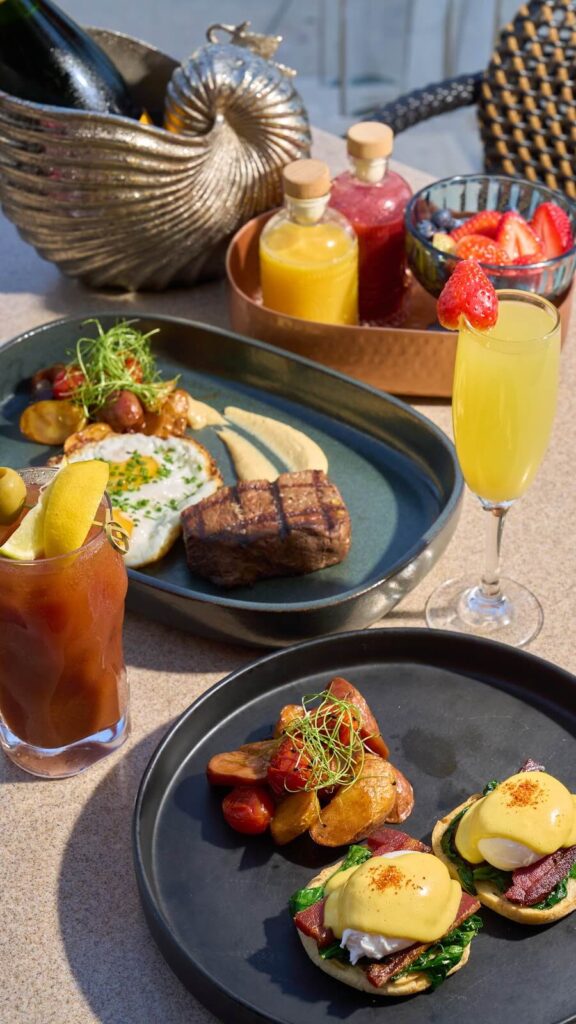 Brunch items at S3 for Mother’s Day