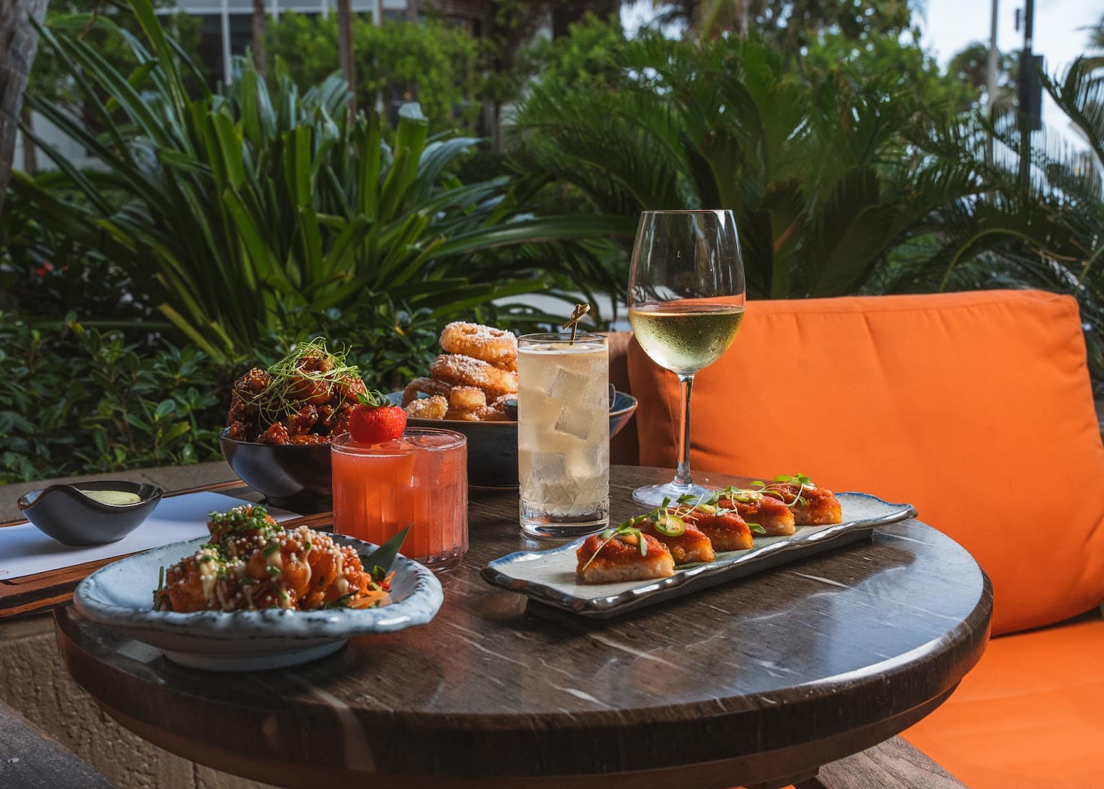 Happy hour spread at S3 Restaurant in Fort Lauderdale