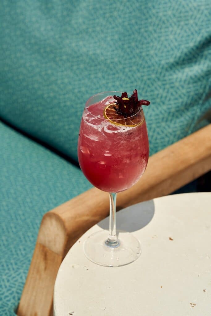 Hibiscus Kiss cocktail at S3 Restaurant in Fort Lauderdale